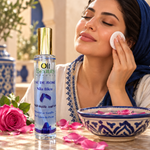 Charger l'image dans la galerie, OilBeautyMaroc Eau de rose Nila Bleu en situation d’utilisation
