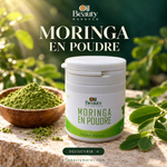 Charger l'image dans la galerie, MORINGA  EN POUDRE  مسحوق  المورينجا — publicité, mise en scène générée par IA
